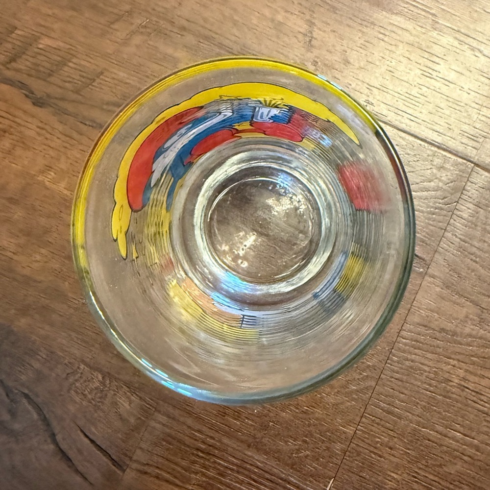 Vintage 1982 Papa Smurf Character Drinking Glass - Picture 3 of 4